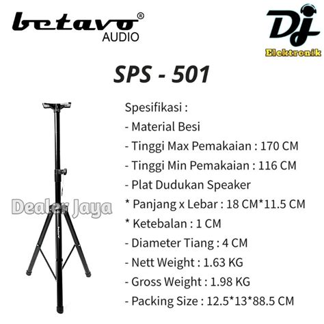 Jual Stand Speaker Betavo Sps Sps Shopee Indonesia