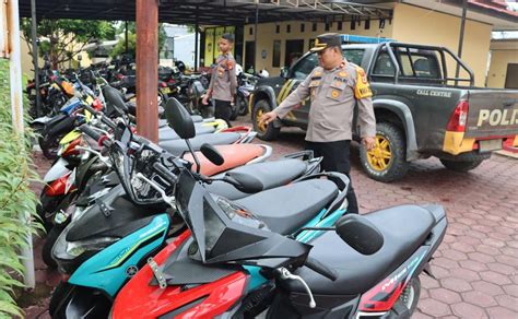 Polres Luwu Bubarkan Aksi Balap Liar Dan Amankan Motor Hingga Lebaran