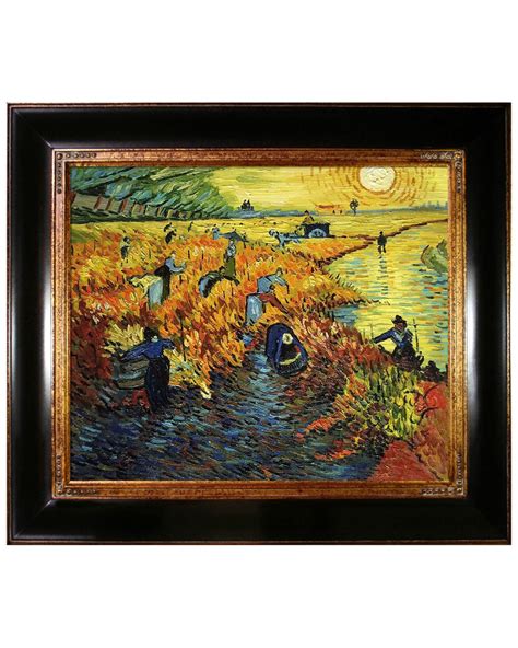 Buy Museum Masters Red Vineyards At Arles Framed Oil Reproduction