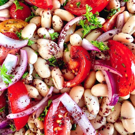 Turkish White Bean Salad (Piyaz) Recipe | Sinful Kitchen