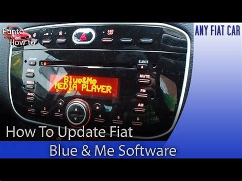 How To Update The Software On Your Blue And Me System Fiat Punto Evo