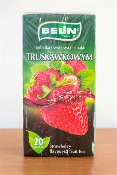 Belin Strawberry Flavored Fruit Tea Editorial Stock Photo Image Of