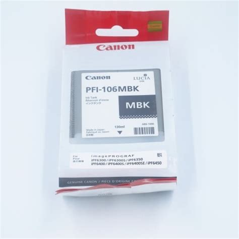 Cartouche D Encre Traceur CANON IPF6300 6350 6400 6450 Noir Mat