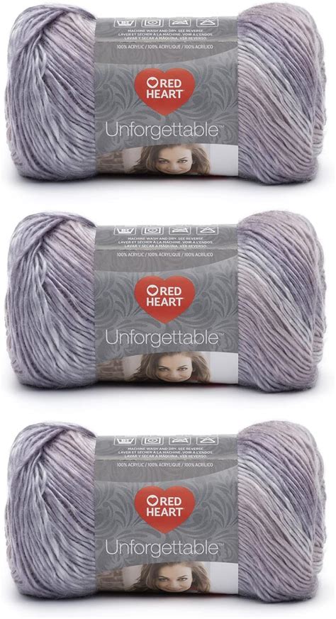 Red Heart Boutique Unforgettable Pearly Yarn 3 Pack Of 100g 3 5oz Acrylic 4 Medium