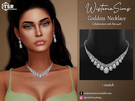 Wisteriasims Goddess Necklace Sims 4 Adult Artofit