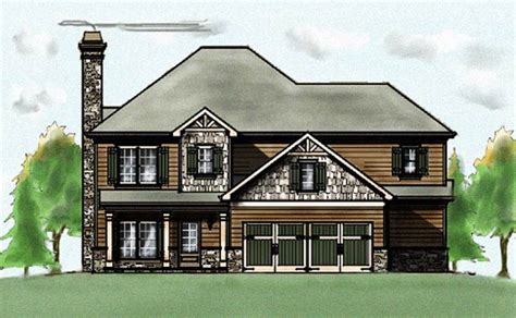 Craftsman Bungalow Style House Plan with garage