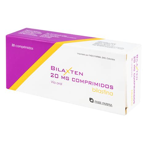 Bilaxten 20 Mg 30 Comprimidos Farmalkosto