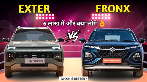 Hyundai Exter Vs Maruti Suzuki Fronx Features And Full Detailed