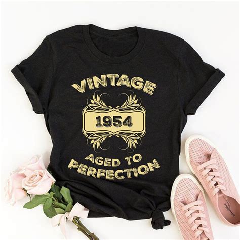 Vintage 1954 Aged To Perfection T Shirt 67th Birthday T Etsy