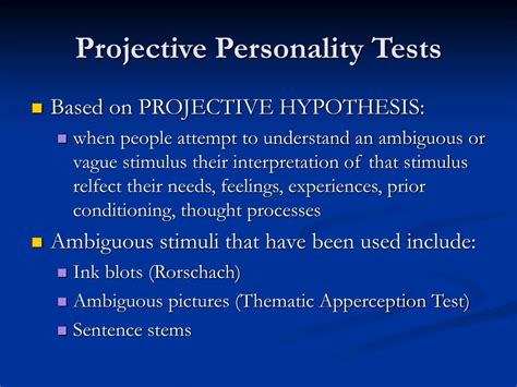 PPT Projective Personality Tests PowerPoint Presentation Free