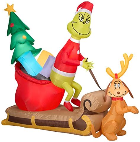 Bring the Magic of the Grinch and Max Sleigh Inflatable to Your Home ...