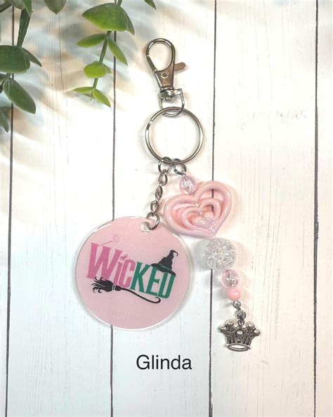 Glinda Elphaba Keychain Wicked Movie Keychain Purse Accessories Gift for Her Dangle Charm - Etsy