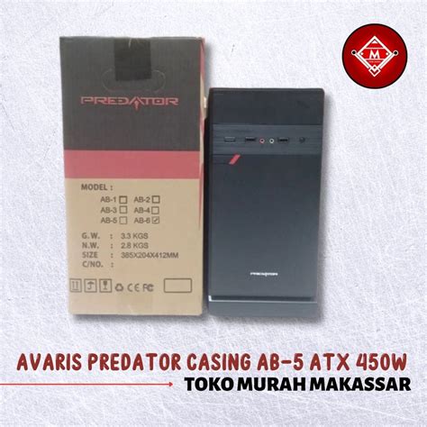 Jual CASING PC AVARIS PREDATOR ATX PSU 450W CASE CASE01 ARP CASE02