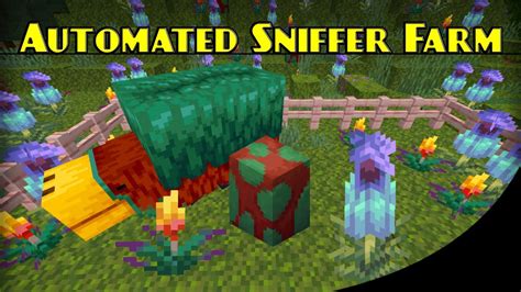 Automated Sniffer Farm Minecraft Bedrock Farm Tutorial Mcpe Xbox Ps