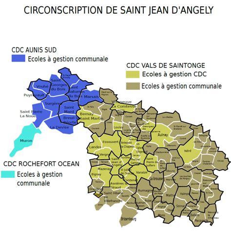 Cartes de la circonscription Circonscription de Saint Jean d Angély