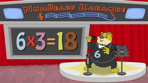 6 Times Table Multiplication Song With Numbear 6 Yoshida Youtube