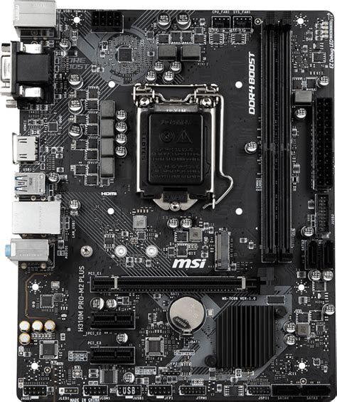 Msi H M Pro M Plus Motherboard Specifications On Motherboarddb