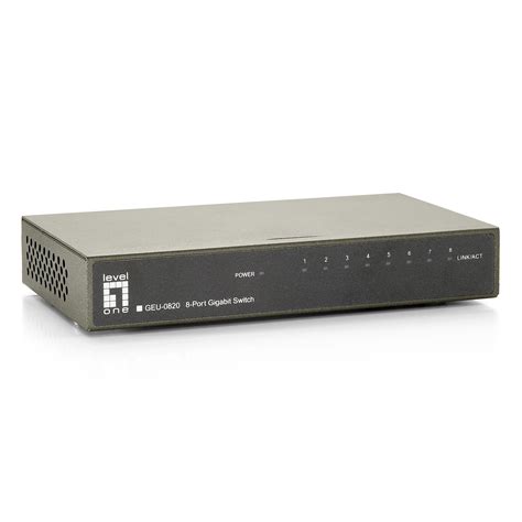 8 port Gigabit Ethernet Switch, Grey, IEEE 802.3az Support