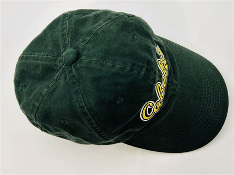 Cabela S Cap Green Yellow Logo Adult Mens Hat Adjusta Gem