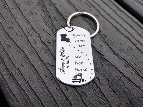 Trucker Keychain Truck Driver Keychain Truckers Wife - Etsy