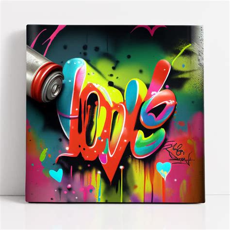 Tableau Street Art Love Royaume Du Tableau