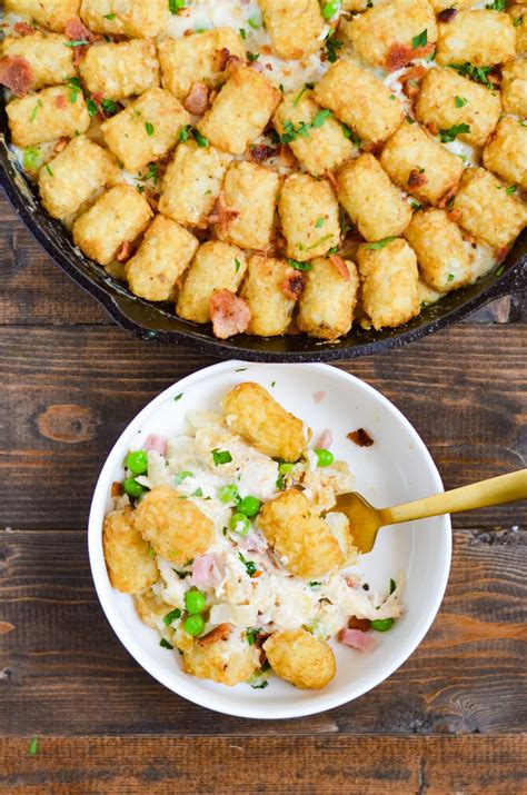 One Pot Chicken Cordon Bleu Hotdish - My Modern Cookery