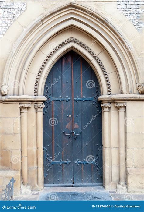 Old Massive Church Door Of The Catholic Church Stock Photo Image Of