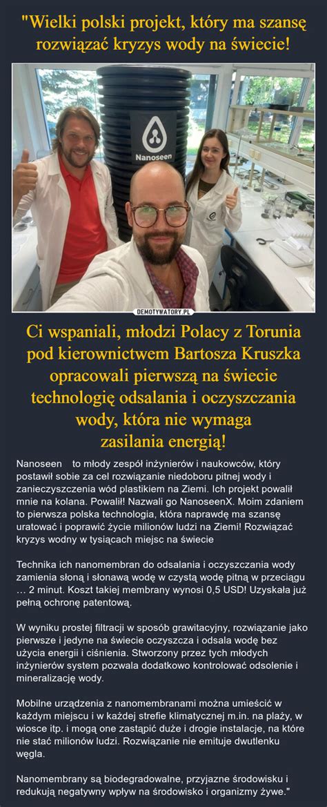 Wielki polski projekt który ma szansę rozwiązać kryzys wody na