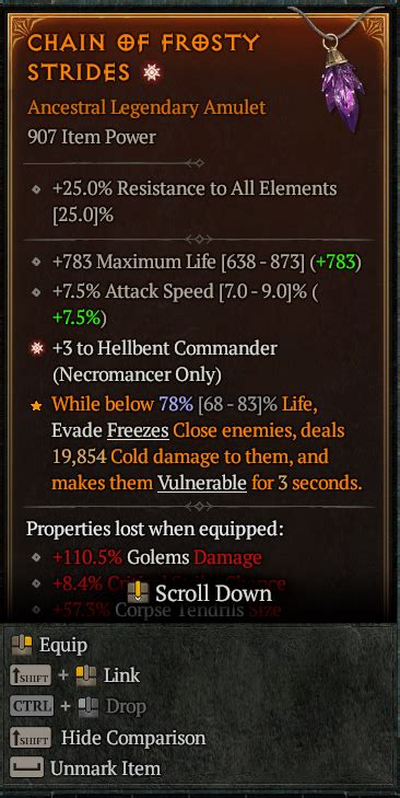 Greater Affix Hellbent Commander 3 Amulet Topic D2jsp