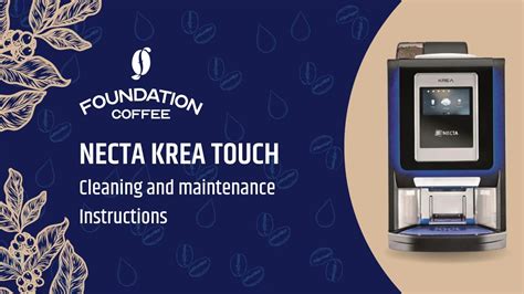 Necta Krea Touch Cleaning And Maintenance Instructions YouTube