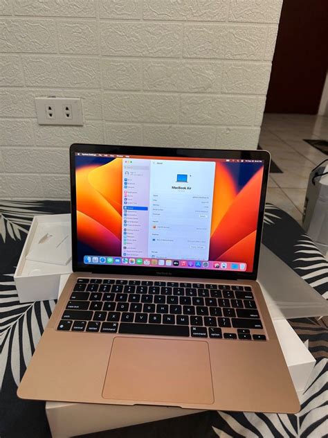 Macbook Air M1 2020 256gb 13 Inch Rosegold Complete Good As New