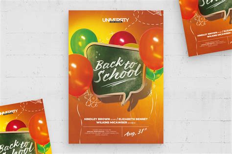 Back To School Flyer Template Psd Brandpacks