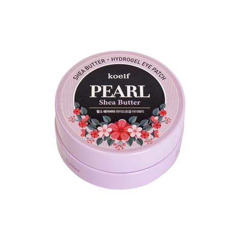 Гидрогелевые патчи для век с маслом ши и жемчужной пудрой Koelf Pearl ...