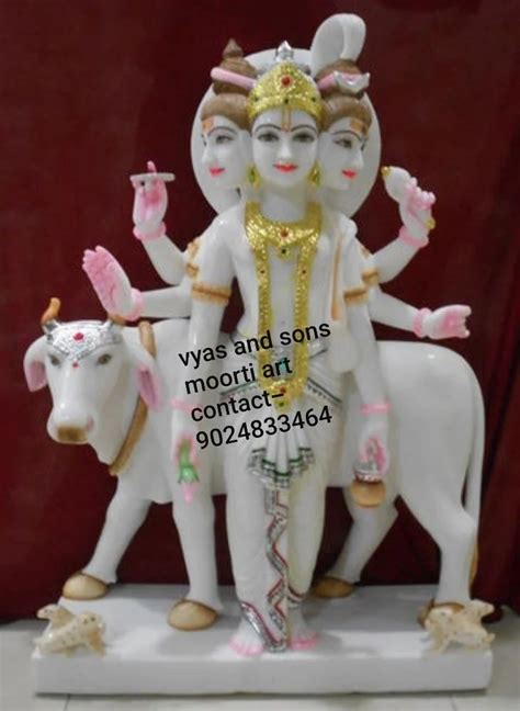 Pure White Veitnam Marble Dattatreya Statue Temple At Rs In Jaipur