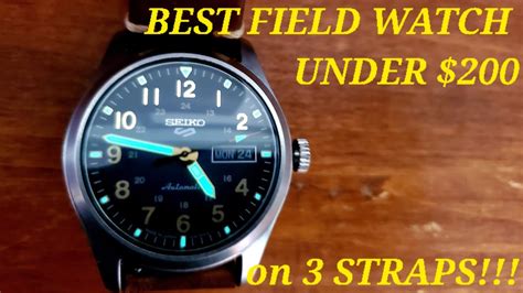 Best Affordable Field Watch Seiko 5 Srpg39 On Straps Youtube