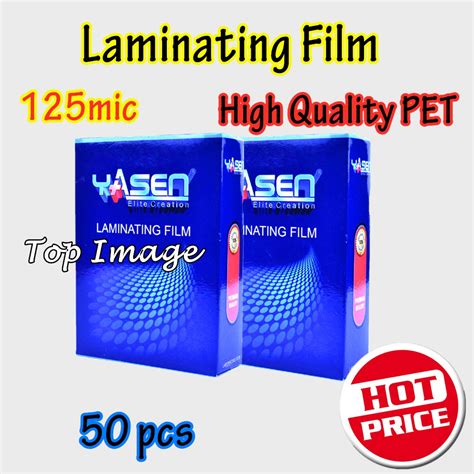 125 Mic 222 X 337mm Long Size Glossy Clear Hot Laminating Film Pre Cut For Hot Roll Laminator