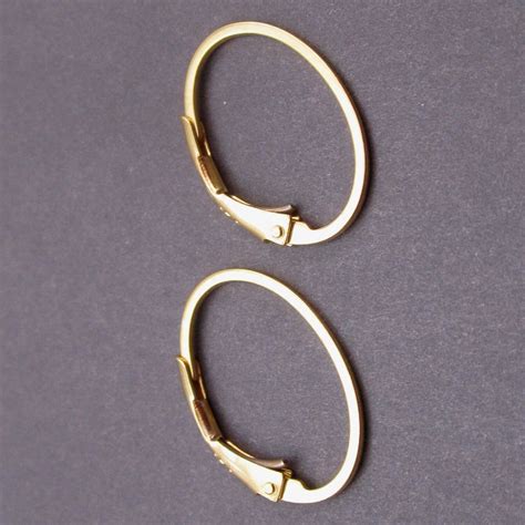 Gold Interchangeable Hoop Earrings 24k Gold Vermeil Hoop