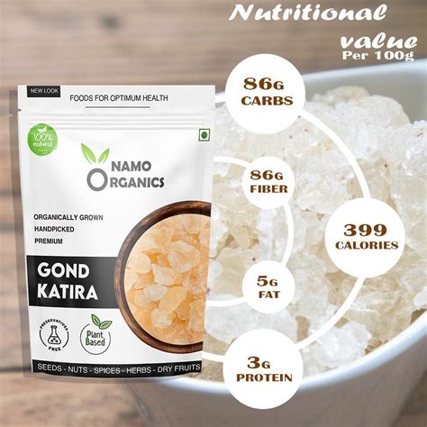 Gond Katira Tragacanth Gum Badam Pisin Almond Gum Organic Gond