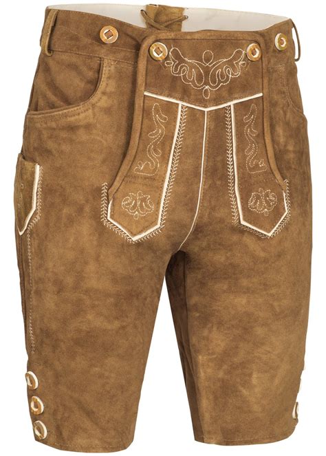 Buy Occulto Short Lederhosen For Men With Matching Suspenders Mens