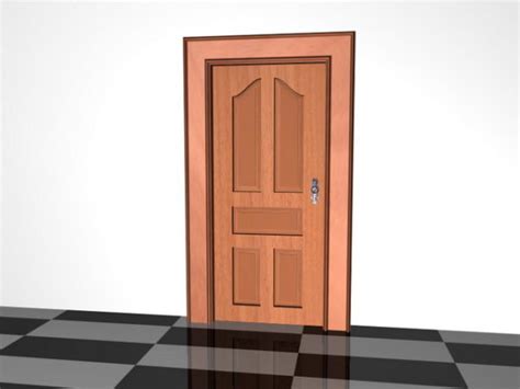 5 Panel Door Design Free 3d Model 3ds Max Vray Open3dmodel