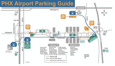 PHX Airport Map Phoenix Airport Parking Map, 43% OFF