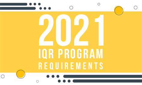 2021 Hospital IQR Program Requirements