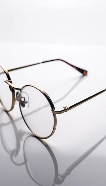 Premium Ai Image Eyeglass Frames Isolated On White Background Generative Ai