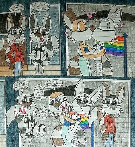 Raccoons With Pride [sketch] By Scampthewolf On Deviantart