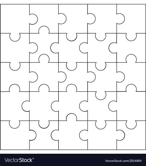 Design of jigsaw pattern Royalty Free Vector Image