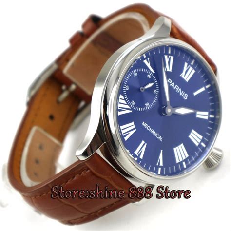 New Arrive Mm Parnis Blue Dial Super Luminous Stainless Steel Case