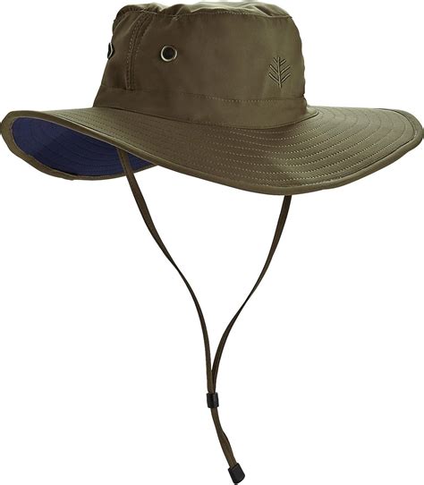 Coolibar Upf 50 Mens Leo Shapeable Wide Brim Hat Sun Protective At