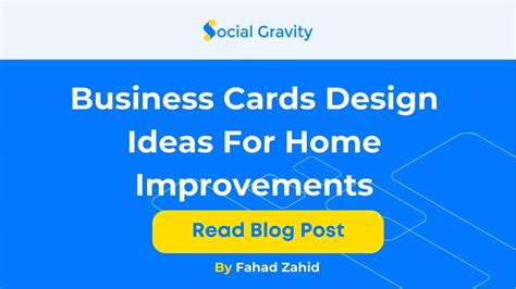 Home Improvement Business Cards - Design Tips & Ideas