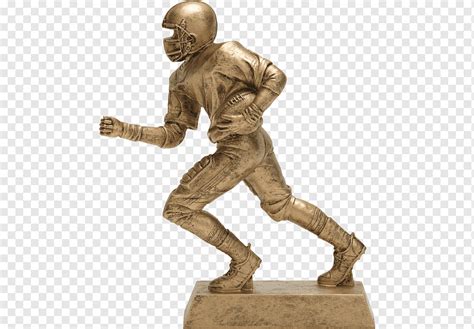 Bronze Sculpture Figurine Trophy American Football Classical Sculpture