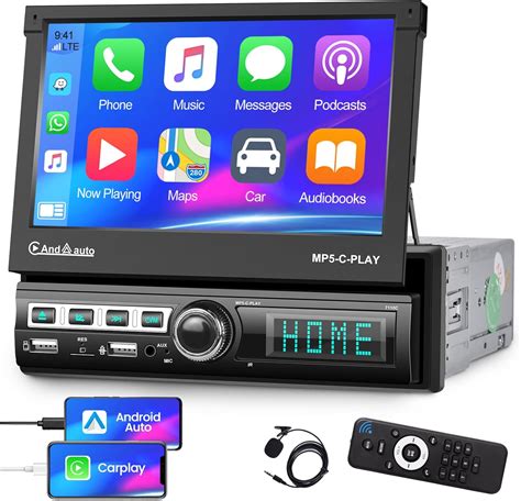 Amazon Single Din Flip Out Touch Screen Car Stereo With Apple